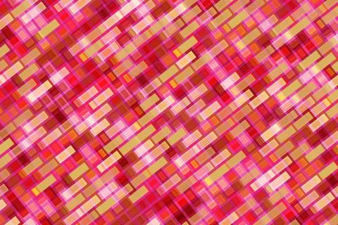 Pink mosaic pattern with small rectangular tiles Illustration