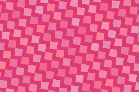 Pink mosaic pattern with small square tiles on a wall Illustrazione stock