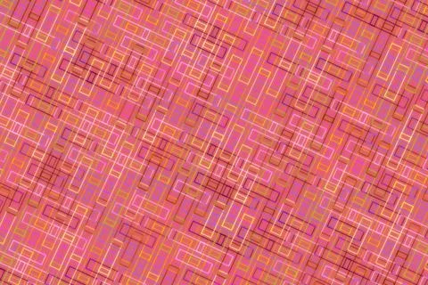 Pink mosaic tile pattern with geometric shapes and colors Stock Illustration
