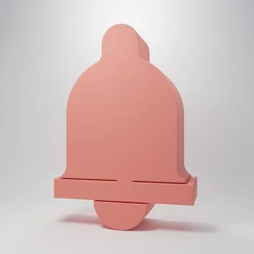 Pink Motion sensor icon isolated on pink background. Minimalism concept. 3D.. Stock Illustration