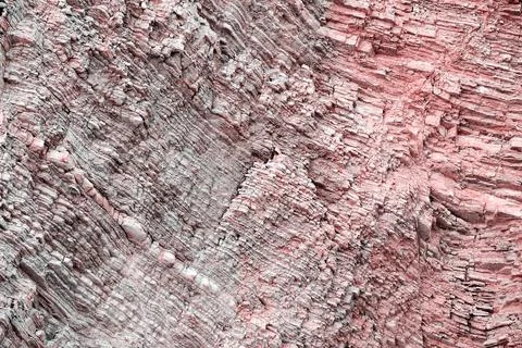 Pink mountain cut surface texture Stock Photos