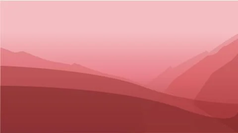 Pink mountains Illustrazione stock