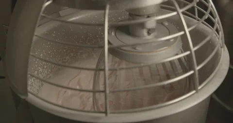 Pink Mousse in mixer Stock Footage 260414444