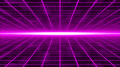 Pink Moving Abstract sci-fi grid with flickering optical flare on the background Video stock 272492786