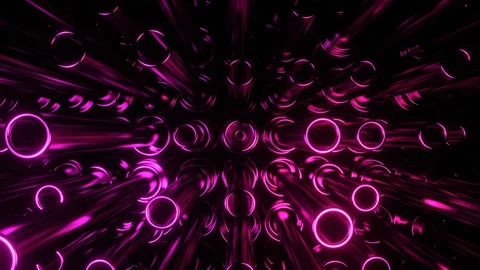 Pink Moving Cylinders Background VJ Loop l 4K Stockbeeldmateriaal 344097100