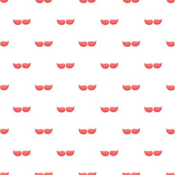 Pink mustache pattern creating seamless background design Stock Illustration