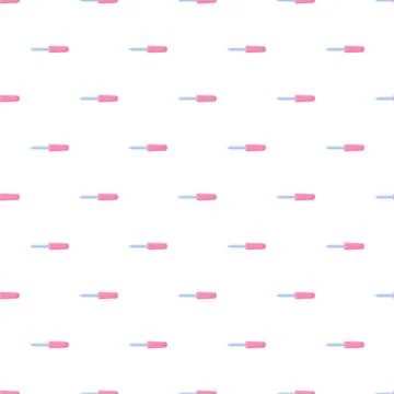 Pink nail files creating a beauty salon pattern Stock Illustration