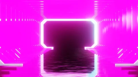Pink Neon Animated Background Loop Video stock 196236594
