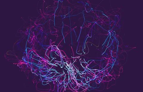 Pink neon background Stock Illustration