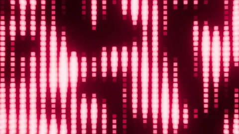 Pink Neon Blurred Equalizer Pixels Background VJ Loop l 4K Stock Footage 294933067