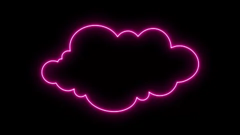 PINK NEON CLOUD Stock Footage 262550370