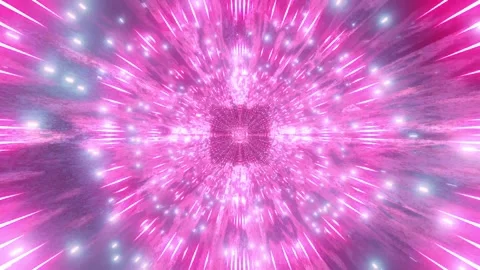 Pink Neon Explosion Light Burst Abstract Sci-Fi Glow Stock Footage 303139909