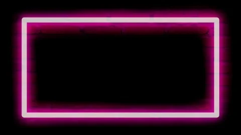 Pink Neon Frame 스톡 동영상 121459258