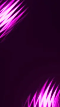 Pink neon glow corner waves on dark background for vibrant futuristic banne.. Stock Illustration