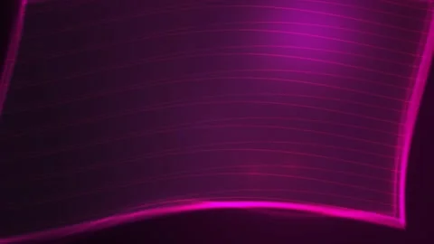 Pink Neon Grid Lines Flowing Through Dark Abstract Space Stock Footage 343749682