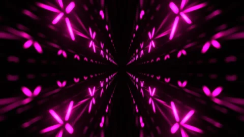 Pink Neon Laser Motion in Infinity Background VJ Loop in 4K Stock Footage 334718712