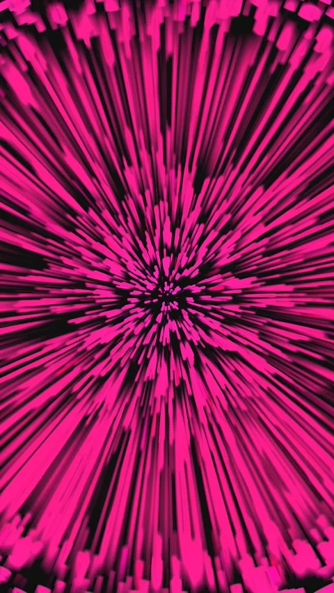 Pink neon lasers loop moving at fast speed, glowing moving streams of light. Stock Footage 269901962