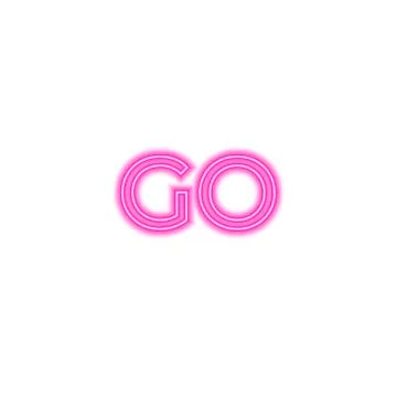 Pink neon light glowing vector inscription for website design, banner and social Stock Illustration