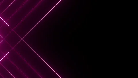 Pink neon lines glowing grid pattern on dark, tech presentation, energetic event Stock Footage 336792003