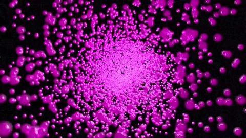 Pink neon, luminous moving streams of light, around. Stock Footage 222000636