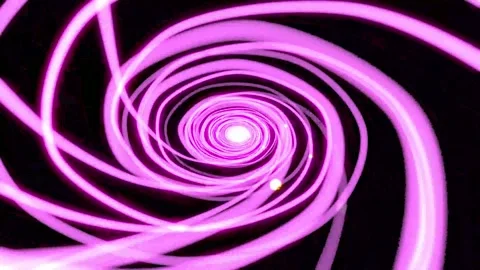 Pink neon spiral techno bg able to loop endless Stock Footage 320641130