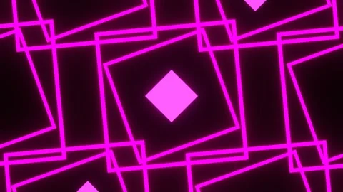 Pink Neon Strobe Geometric Angles Shapes and Lines Background VJ Loop in 4K Vidéo 341675696