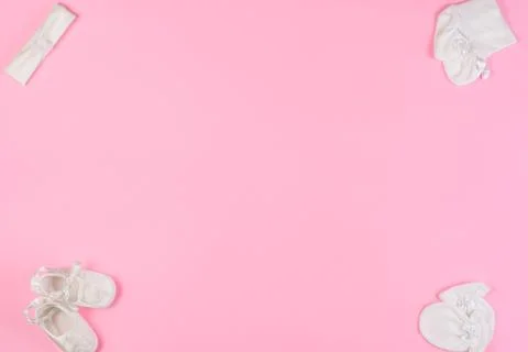 Pink newborn background Stock Photos