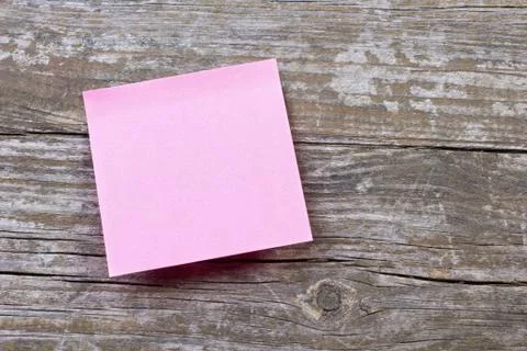 Pink note Stock Photos
