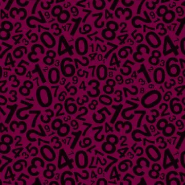 Pink number background Illustrazione stock