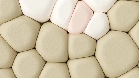 Pink object or liquid through the skin layer and changes. Stock Footage 269444615