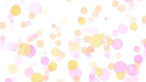 Pink Orange Bubble Circle Particle Animation Loop On White Background Stock Footage 340955056
