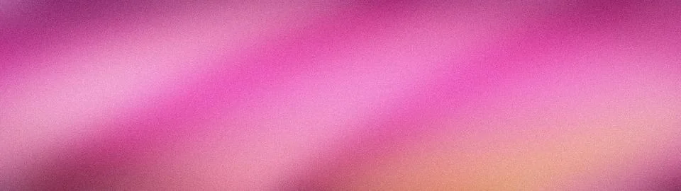 Pink orange gradient abstract grainy textured background wide format banner.. Stock Illustration