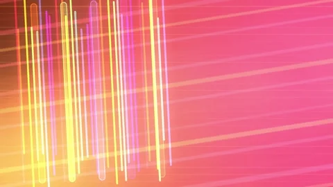 Pink orange gradient with multicolor vertical light streaks, Seamless Loop Stock Footage 341858452