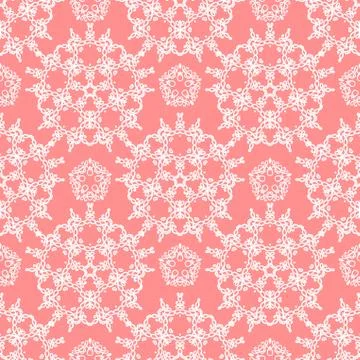 Pink ornamental pattern Stock Illustration