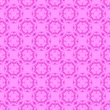Pink Ornamental Seamless Line Pattern Illustrazione stock