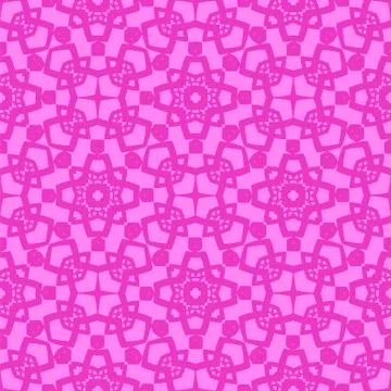 Pink Ornamental Seamless Line Pattern. Illustrazione stock