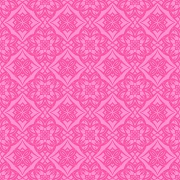 Pink Ornamental Seamless Line Pattern Stock Illustration