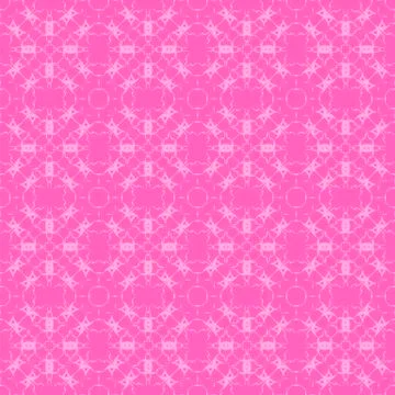 Pink Ornamental Seamless Line Pattern Stock Illustration