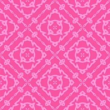 Pink Ornamental Seamless Line Pattern Illustrazione stock