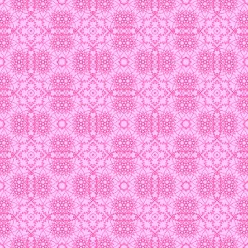 Pink Ornamental Seamless Line Pattern Illustrazione stock