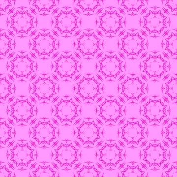 Pink Ornamental Seamless Line Pattern 스톡 일러스트