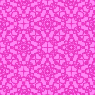 Pink Ornamental Seamless Line Pattern. イラスト素材