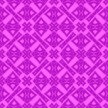 Pink Ornamental Seamless Line Pattern Illustrazione stock