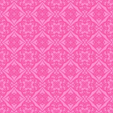 Pink Ornamental Seamless Line Pattern 스톡 일러스트