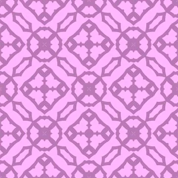 Pink Ornamental Seamless Line Pattern Illustrazione stock