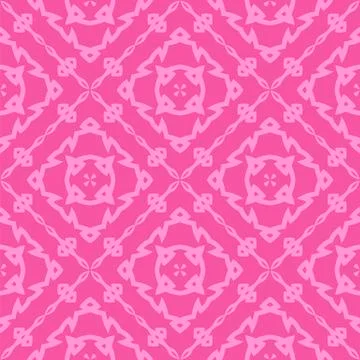 Pink Ornamental Seamless Line Pattern Illustrazione stock