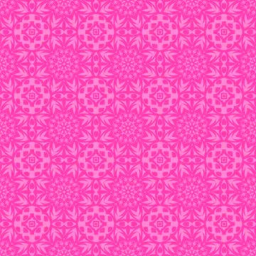 Pink Ornamental Seamless Line Pattern イラスト素材