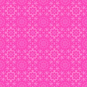 Pink Ornamental Seamless Line Pattern Illustrazione stock