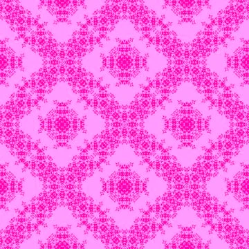 Pink Ornamental Seamless Pattern. Endless Texture. Oriental Geometric Ornament Stock Illustration