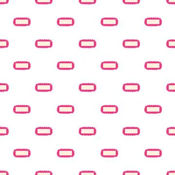 Pink ornate frames repeating seamless pattern on white background Stockillustratie